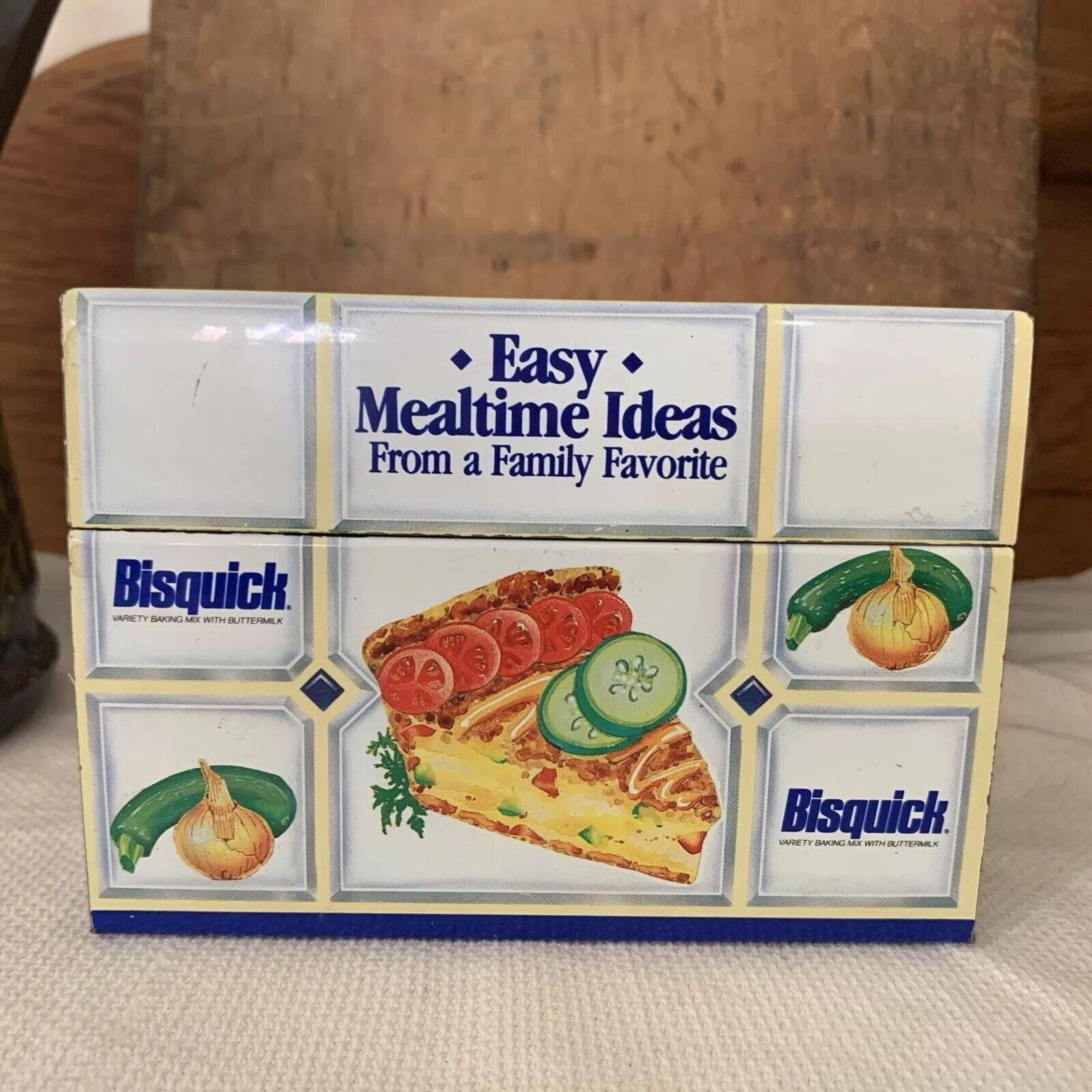 1970s Bisquick Tin Recipe Box Retro Advertising Betty Crocker