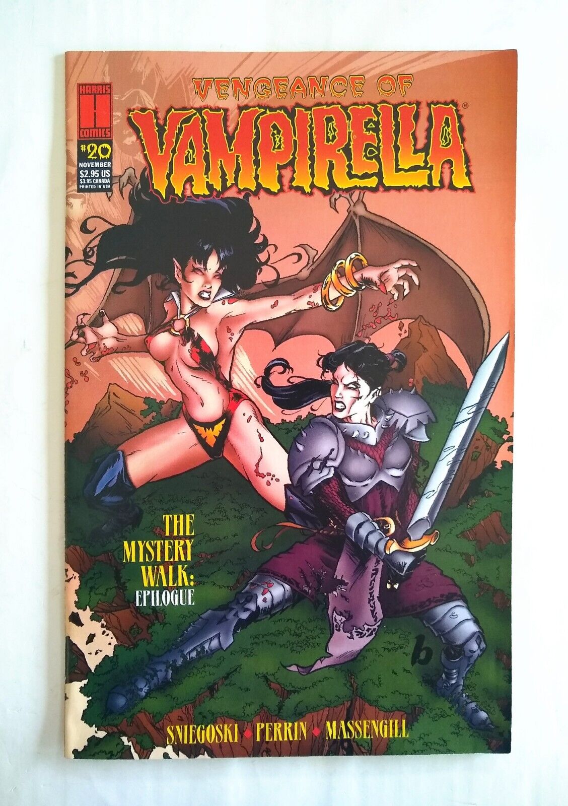 Vengeance Of Vampirella #20 The Mystery Walk Harris 1995 Comic Book First Print
