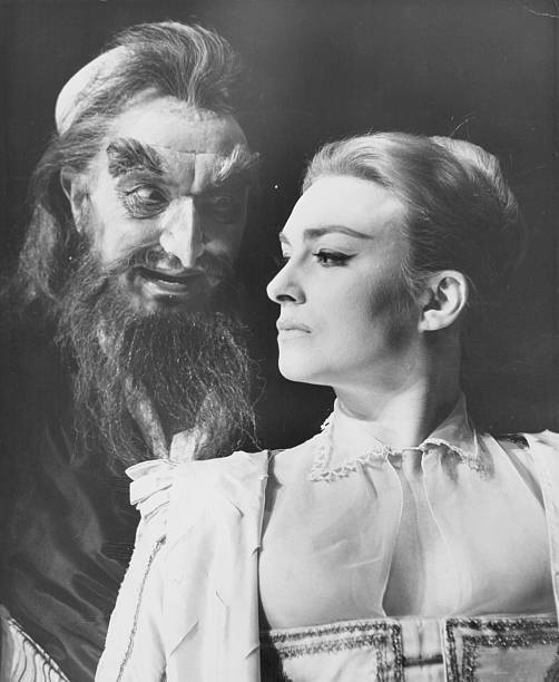Portrait Of Actors Sir Ralph Richardson And Barbara Jefford 1964 OLD PHOTO