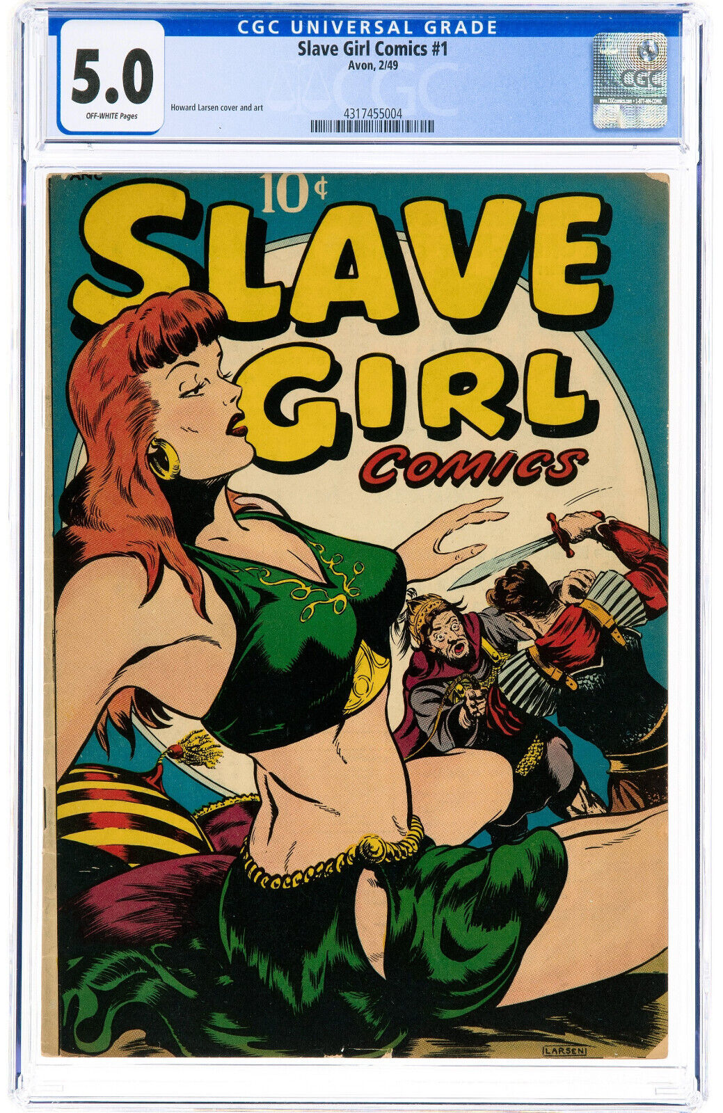Slave Girl Comic #1 CGC 5.0 AVON PUB 1949 LARSON CVR No Writing P12 434 cm
