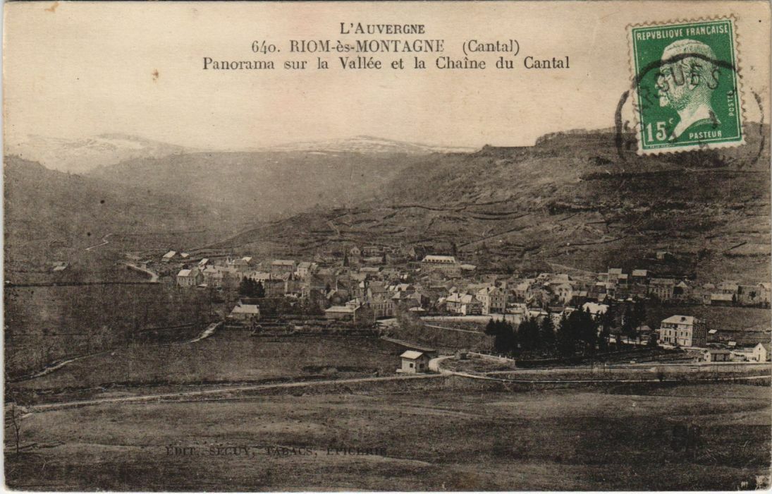 CPA Riom es Montagne Panorama sur la Vallee FRANCE (1090919)
