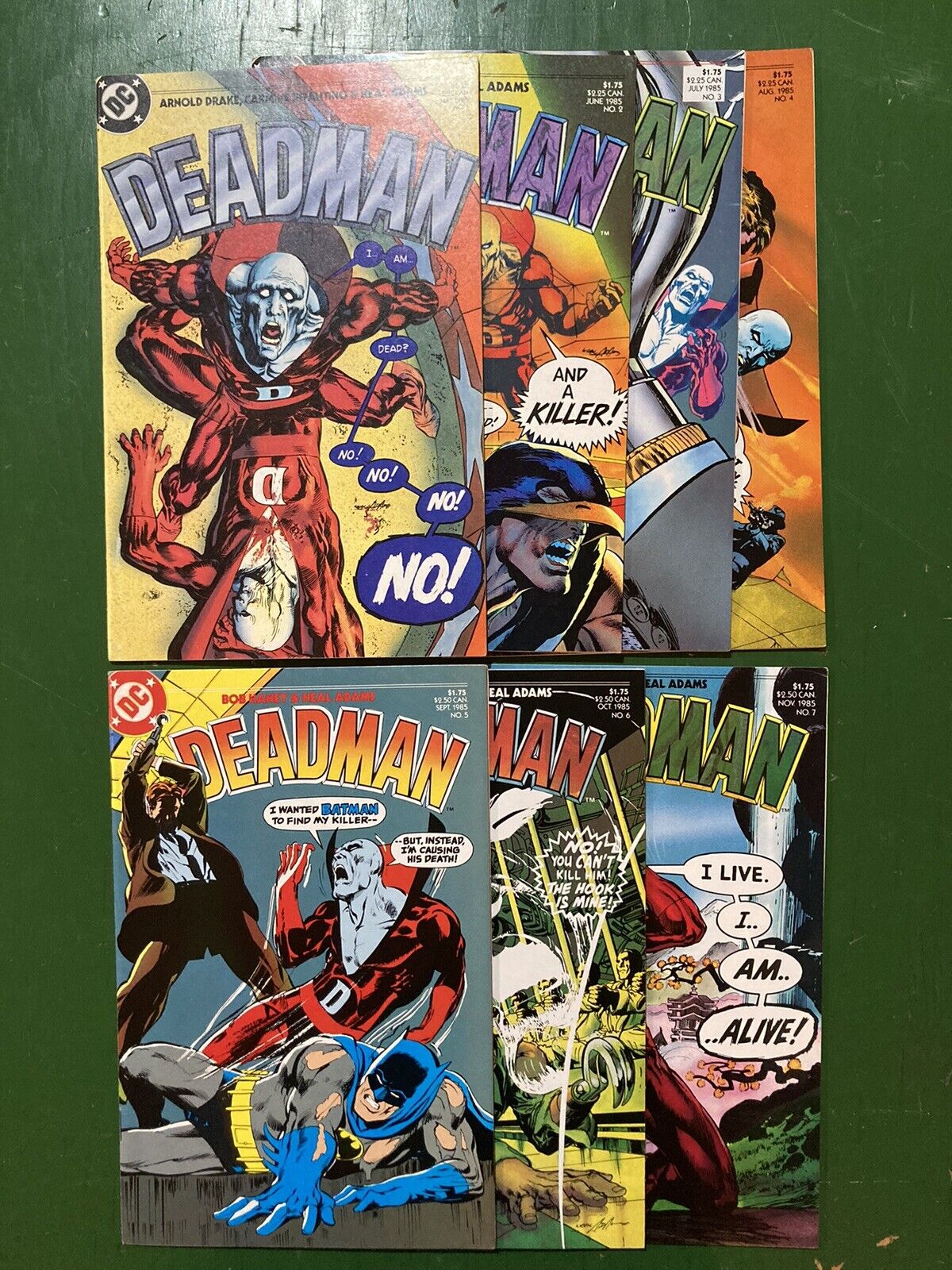 Deadman Volume 1 - #1-7 Complete Set Neal Adams Carmine Infantino DC