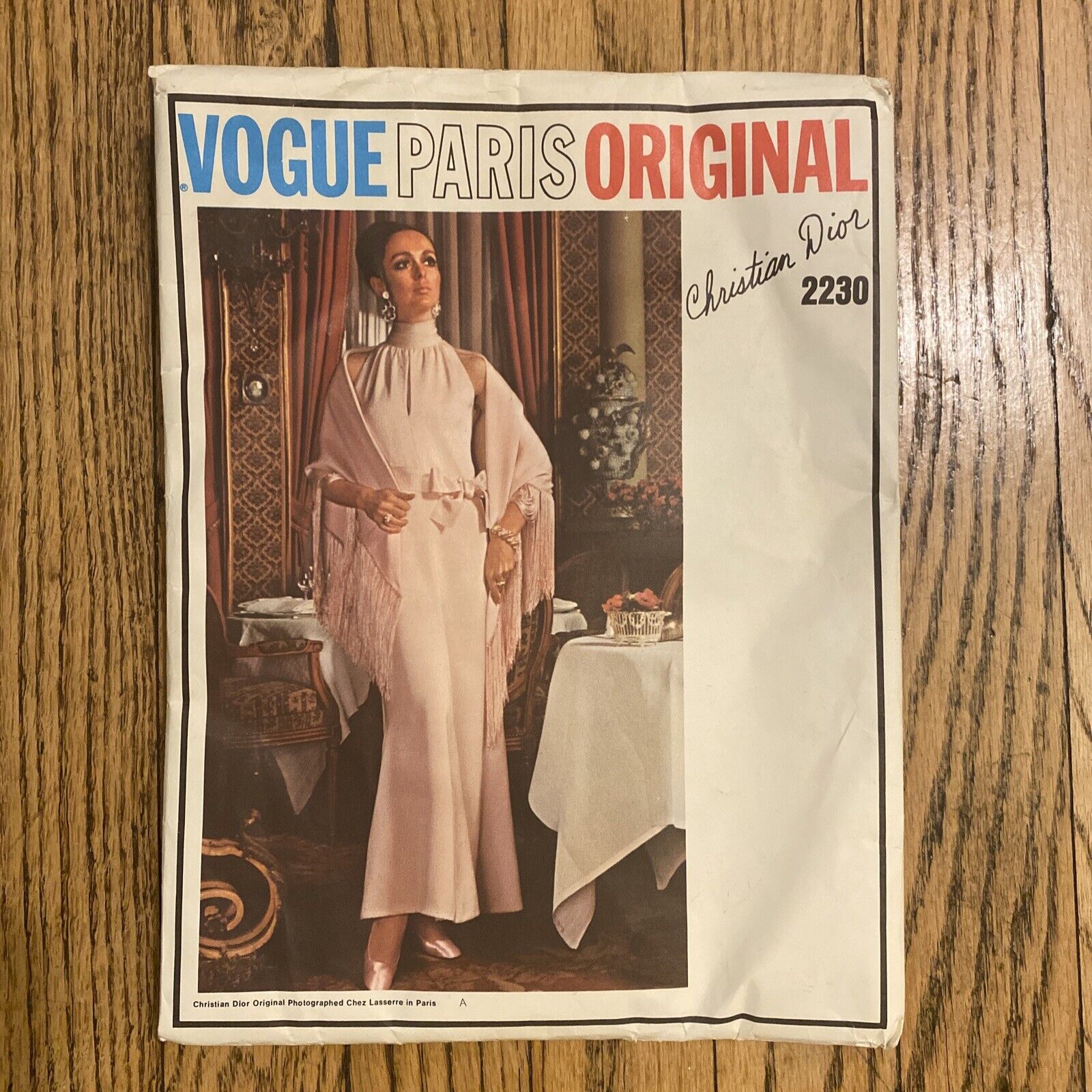 Vintage 1969 Vogue Paris Originals Sewing Pattern Christian Dior 2230 Uncut Sz10