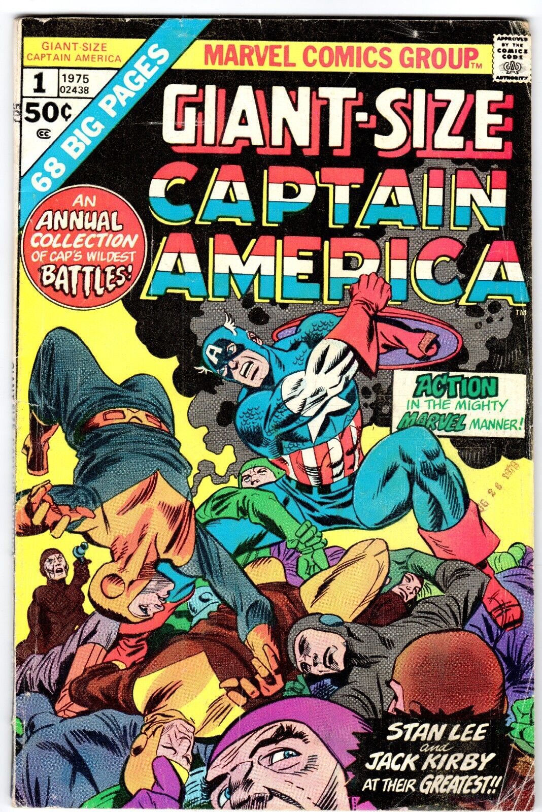 GIANT-SIZE CAPTAIN AMERICA #1    JACK KIRBY Art    STAN LEE Stories   VG (4.0)