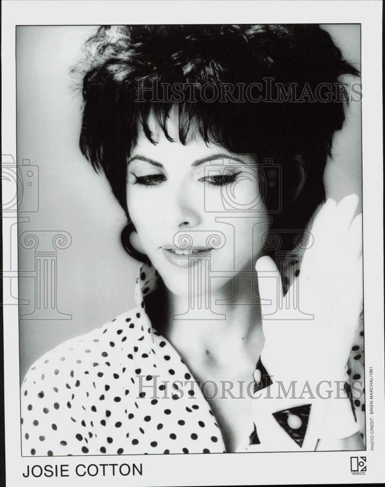 1981 Press Photo Josie Cotton, singer - nei49430