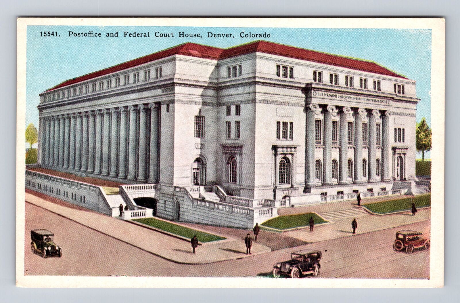 Denver CO-Colorado, Post Office and Federal Court House, Vintage Postcard
