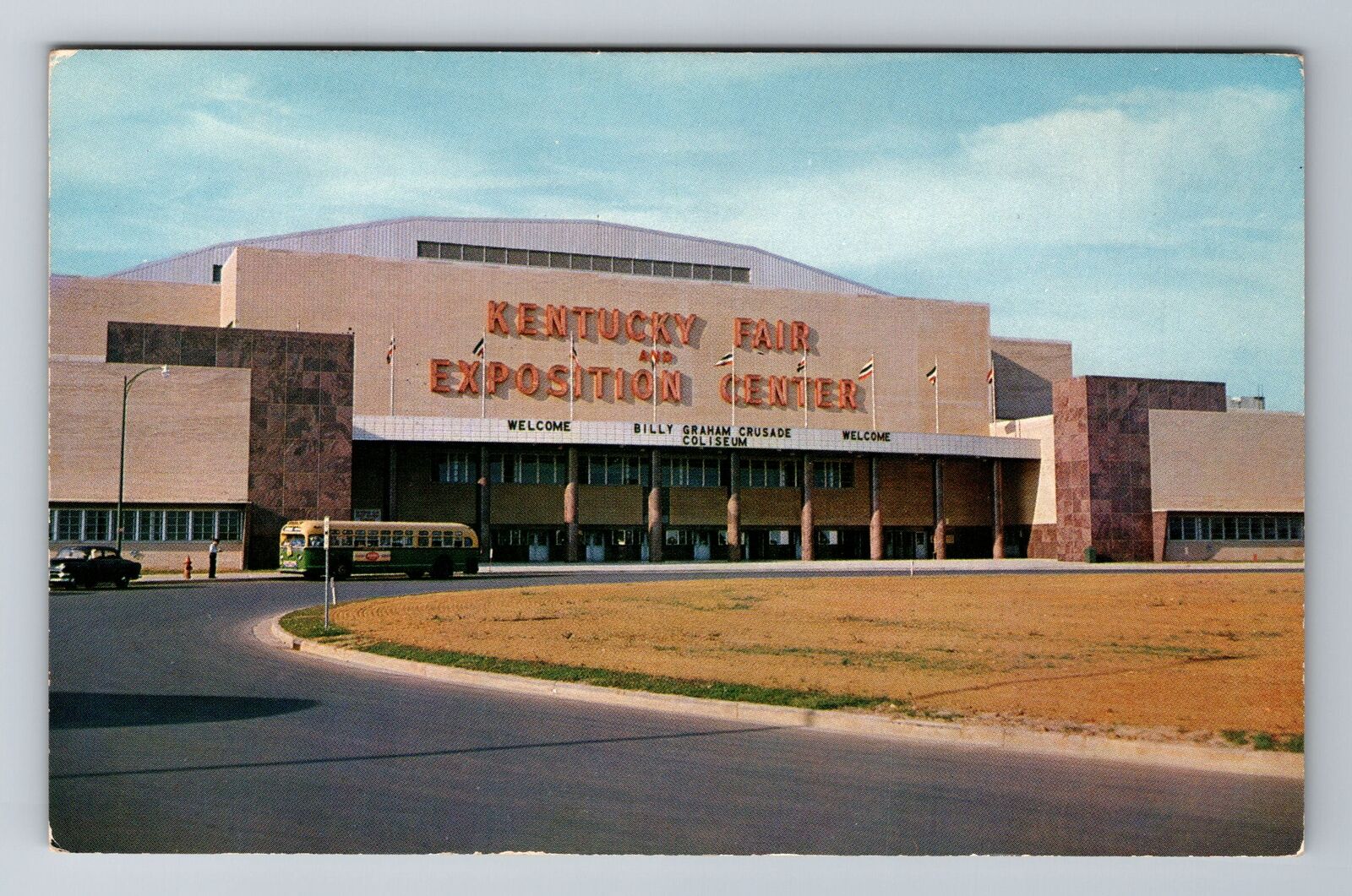 Louisville KY-Kentucky, Entrance, Kentucky\'s New State Fair, Vintage Postcard