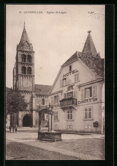 CPA Guebwiller, St-Leger Church 1937 
