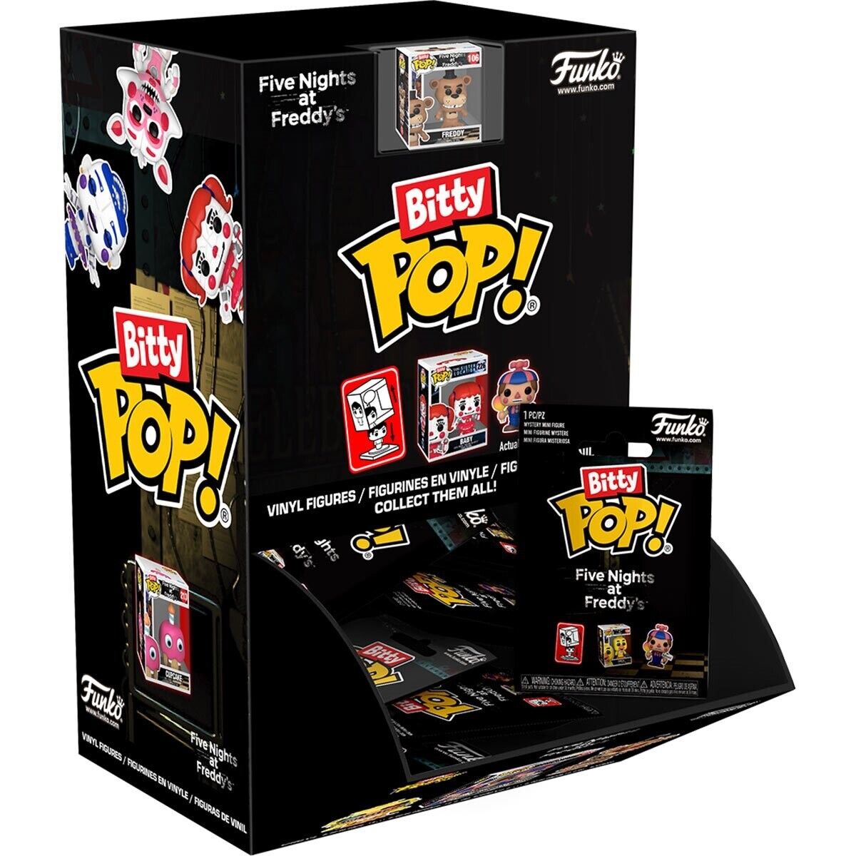 FNAF Five Nights at Freddy\'s Bitty Funko Pop Blind Bag Singles Case of 36 STOCK