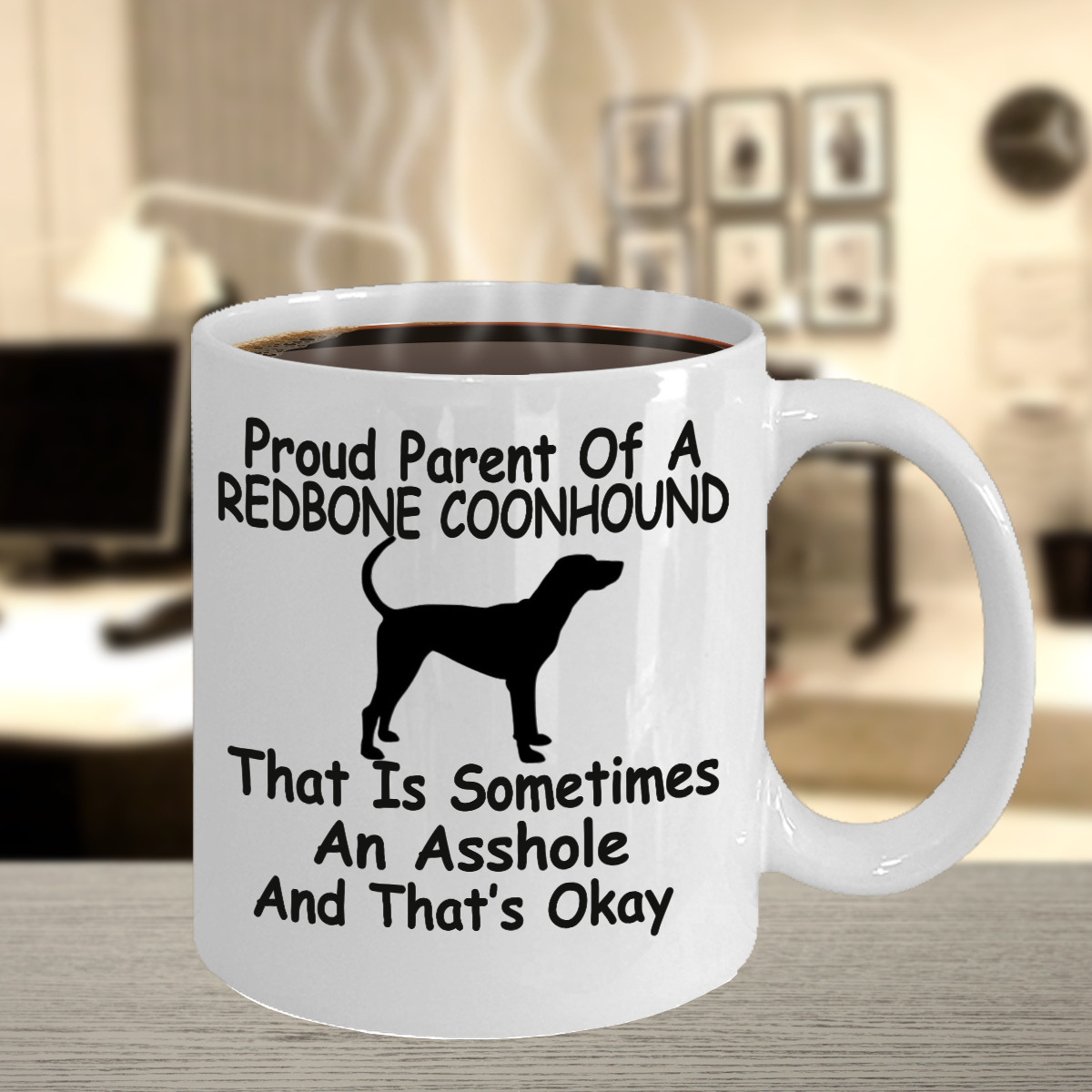 Redbone Coonhound Dog,Redbone Coonhound,Reds,Redbone,Dog,Cup,Coffee Mugs