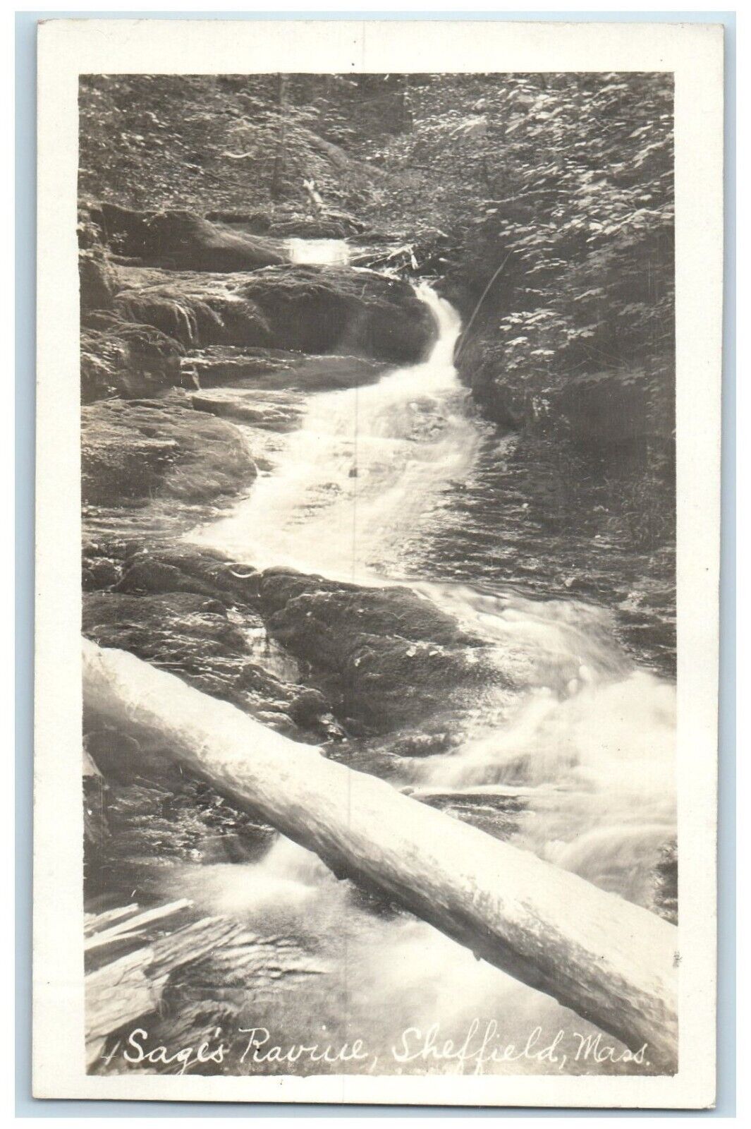 c1910\'s Sage\'s Raville Sheffield Massachusetts MA Antique RPPC Photo Postcard