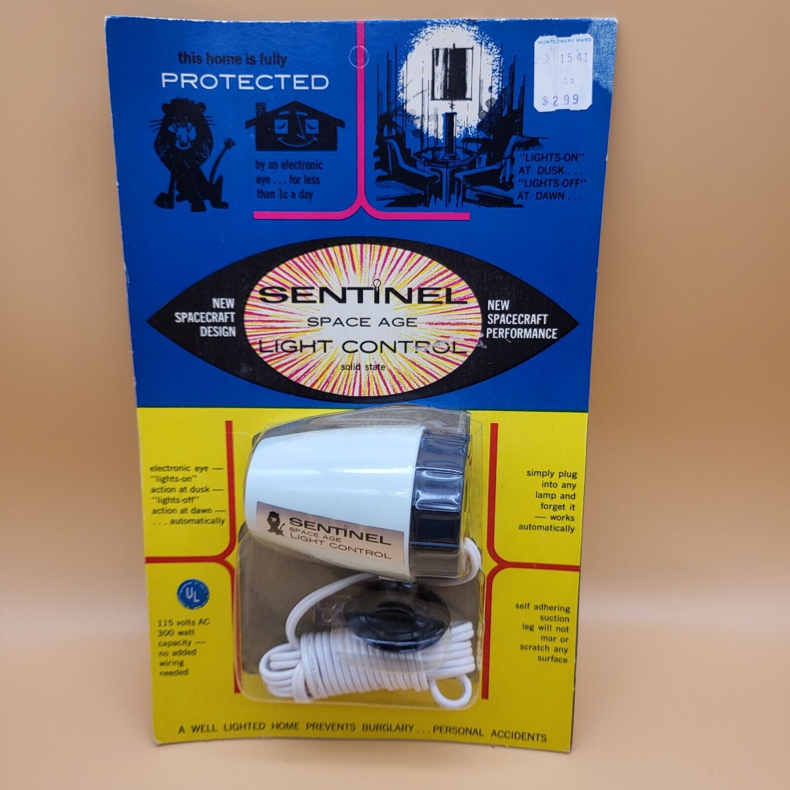 Vintage Sentinel Space Age Light Control Solid State New In Sealed Package