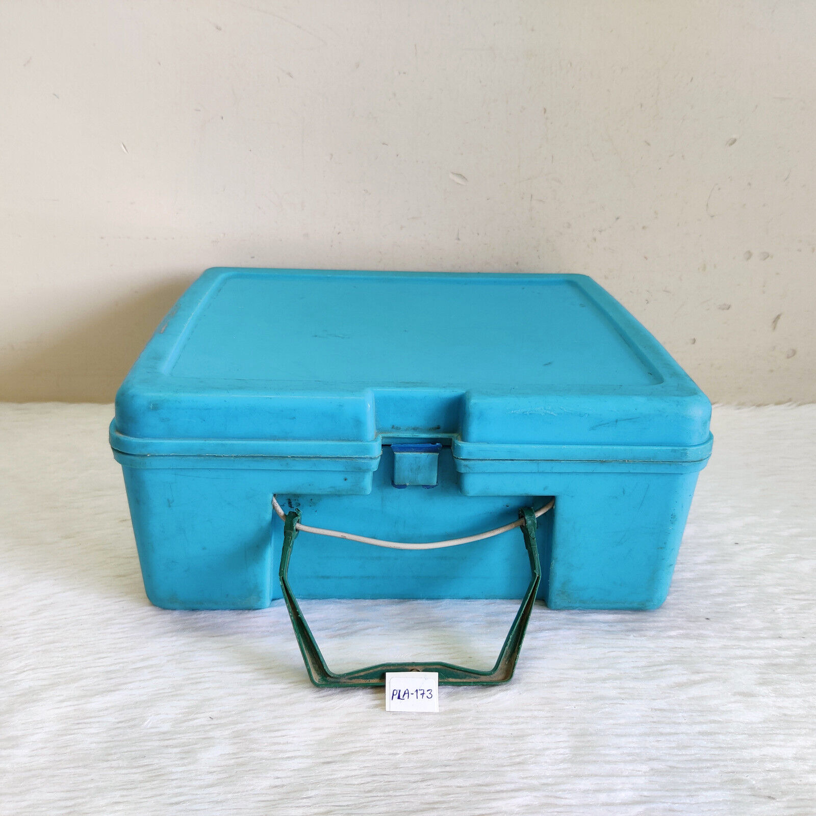 Vintage Milton Advertising Unistar Blue Plastic Box Jumbo Box Rare PLA173