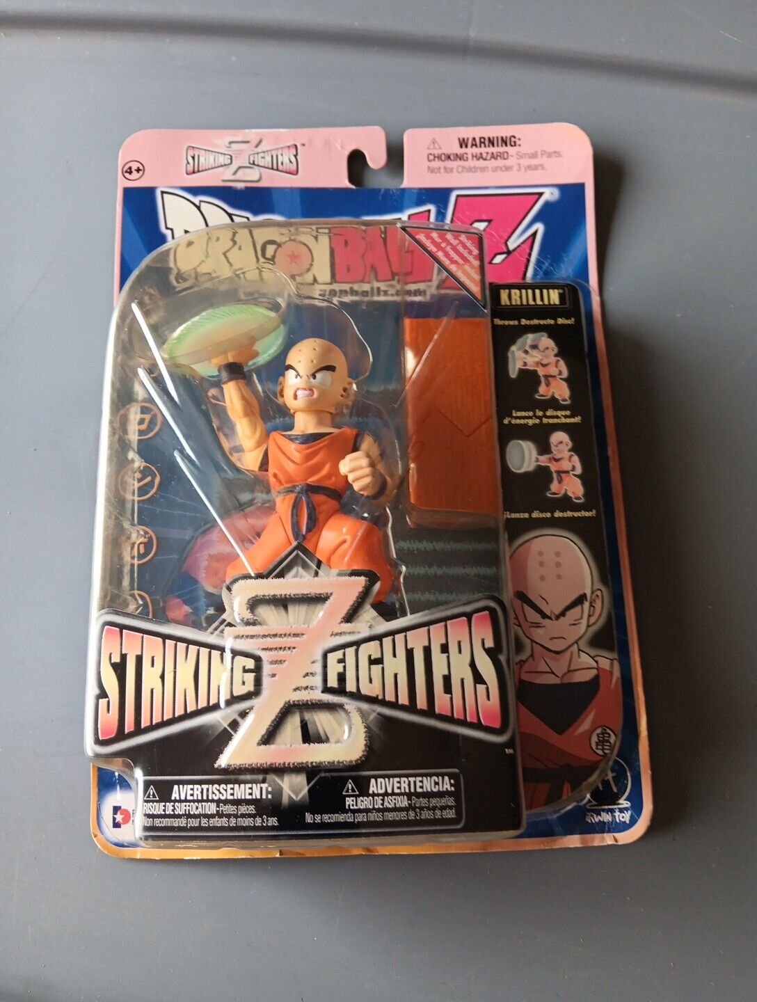 DRAGONBALL Z ~ Striking Fighters ~ KRILLIN #45338 ~ Irwin Toy 2002 ~ NIP