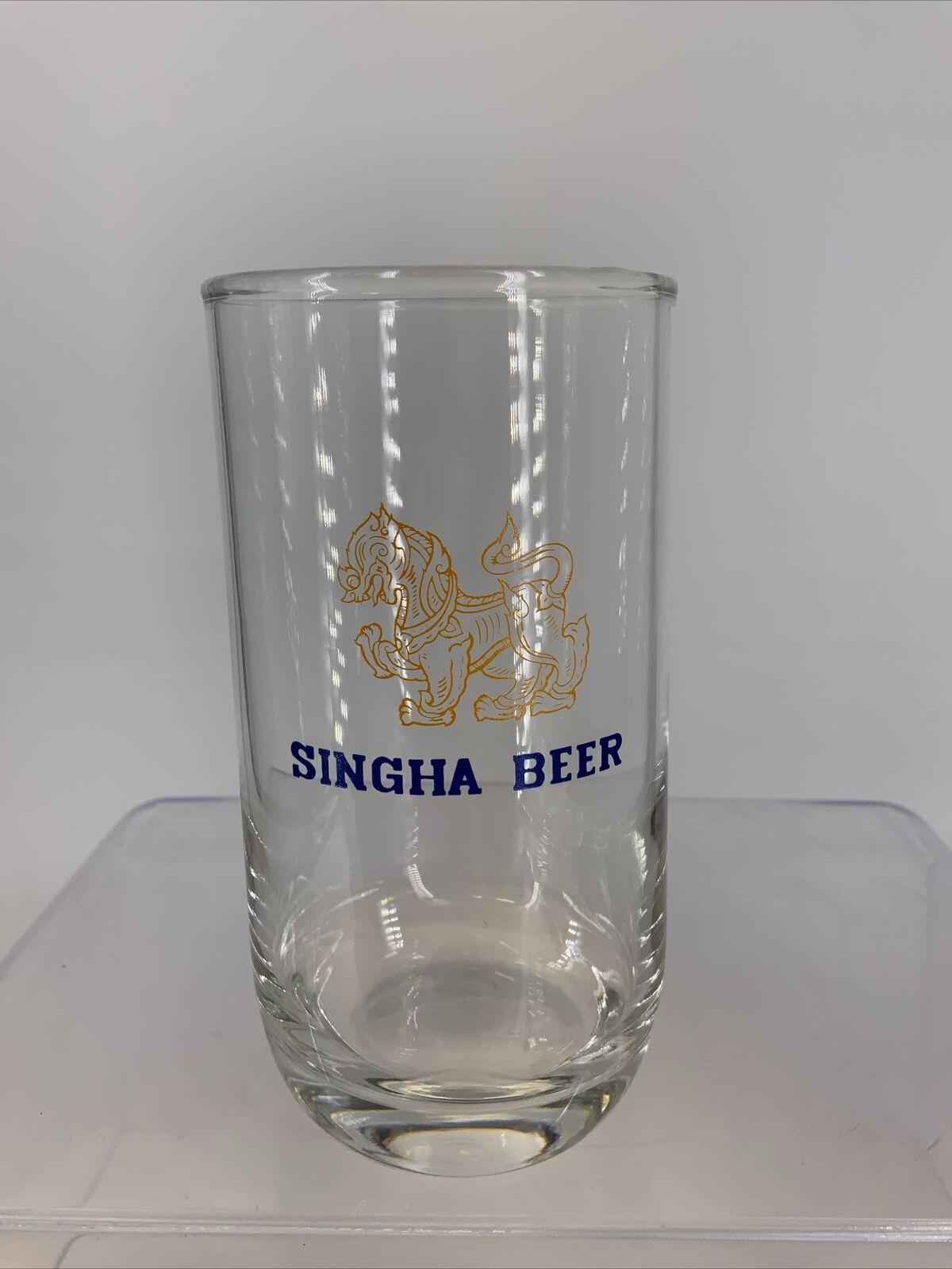 Vintage Thai Singha Beer Glass - circa 1970 - .2L