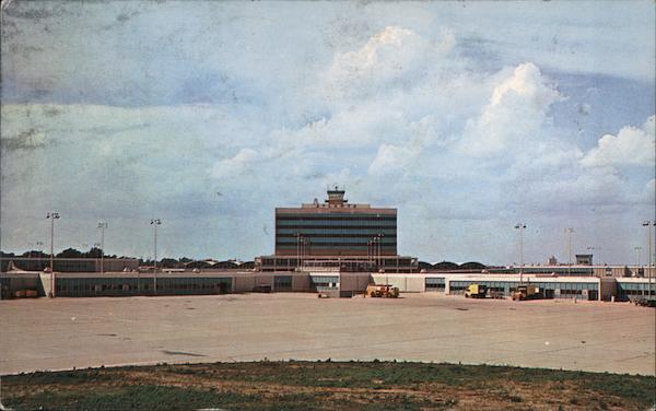 1961 Atlanta,GA Air Terminal DeKalb,Fulton County Georgia Chrome Postcard