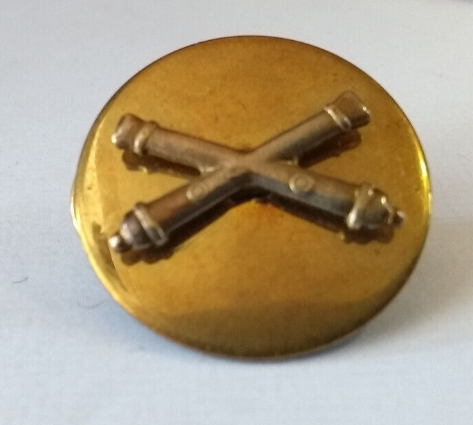 US Army Enlisted Man\'s Artillery Collar Dog / Flat / Snap pin backing