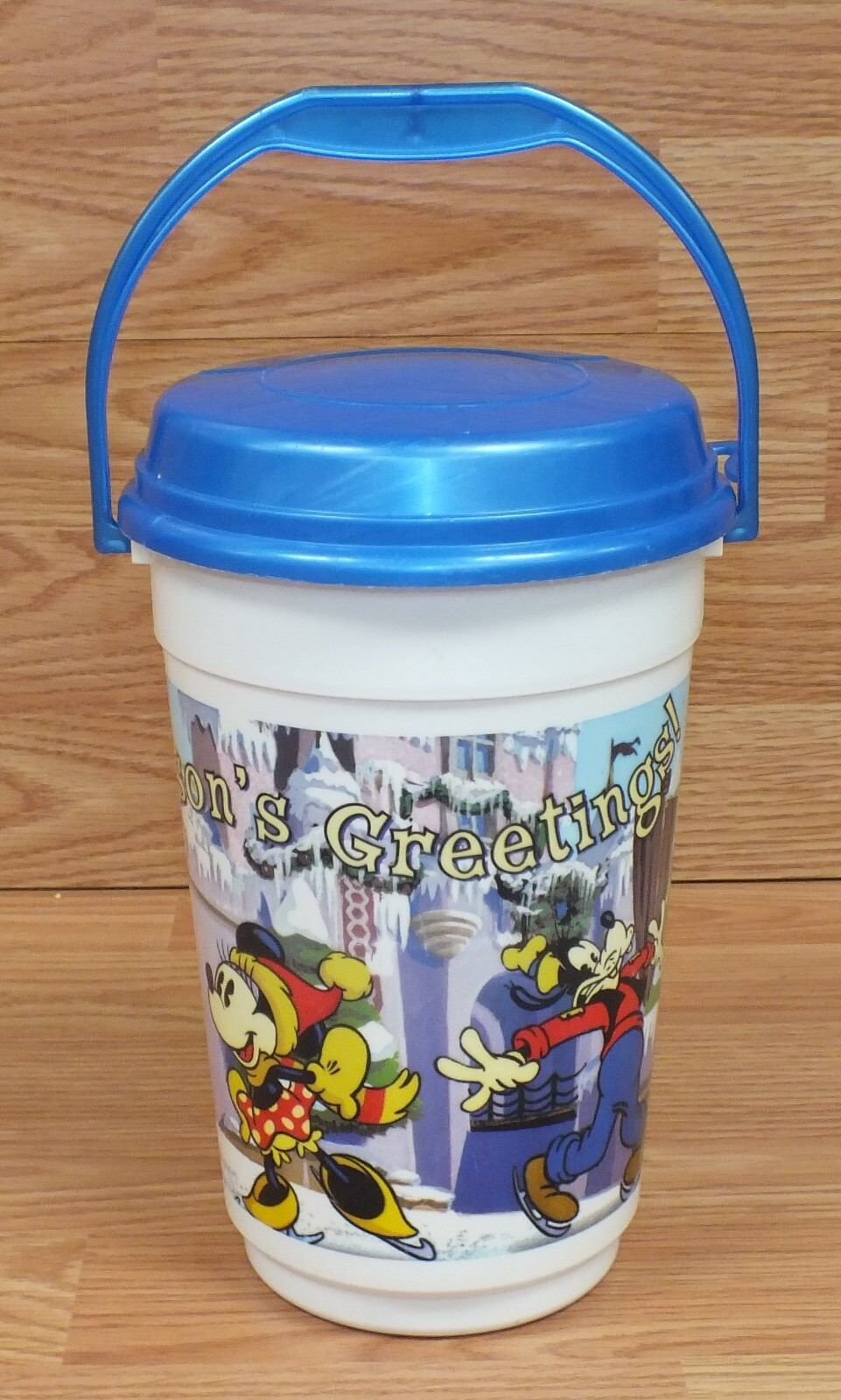 Disney Season\'s Greetings Orville Redenbacher\'s Popcorn Bucket With Lid *READ* 