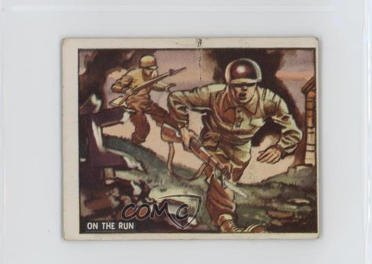 1950 Topps Freedom\'s War Battleground-Korea On the Run (Gray Back) #161.2 v3r