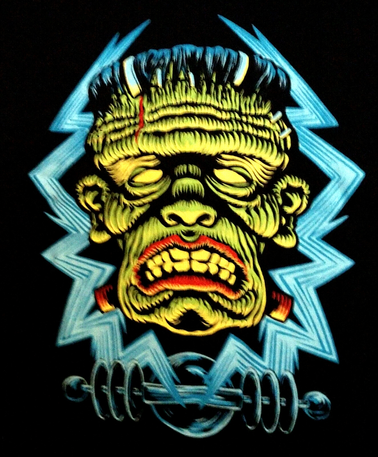 Frankenstein Monster Lightning Bolts Loot Crate Exclusive Shirt New NOS Sz 4XL