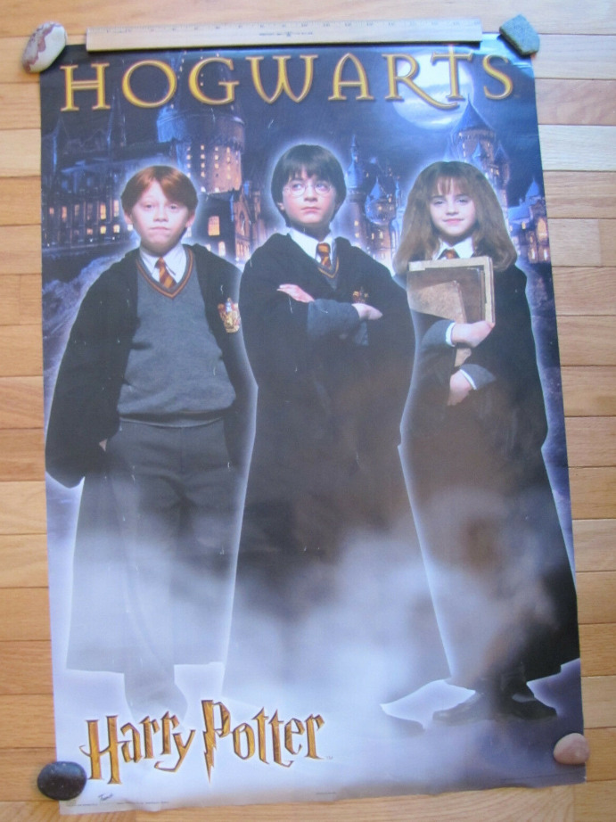 1997 Vintage Harry Potter Hogwarts Poster #2381 TRENDS Warner Bros NEW SEALED