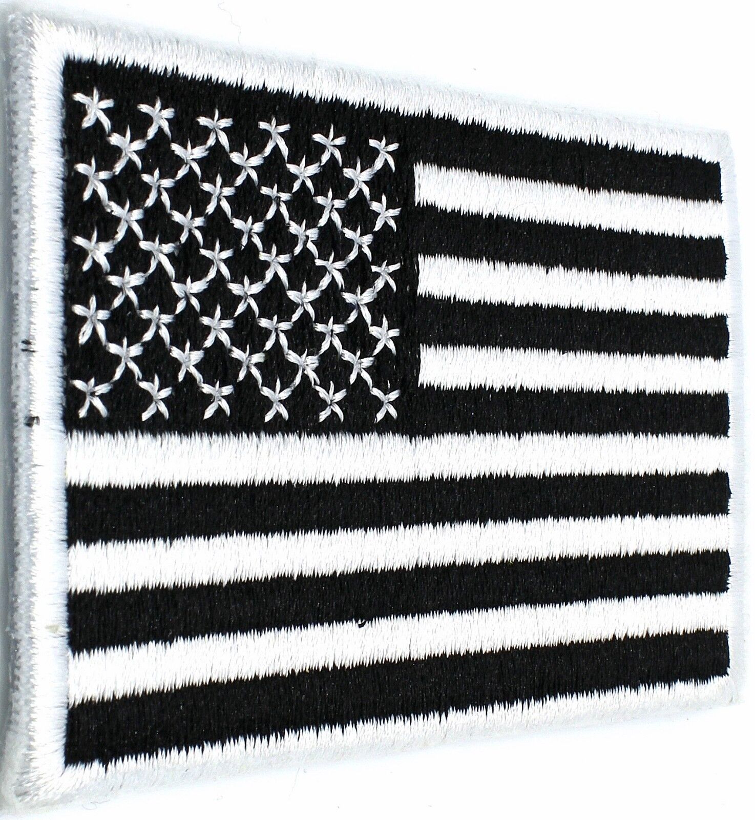 USA AMERICAN FLAG TACTICAL US MORALE MILITARY BLACK IRON-ON PATCH AFI-3