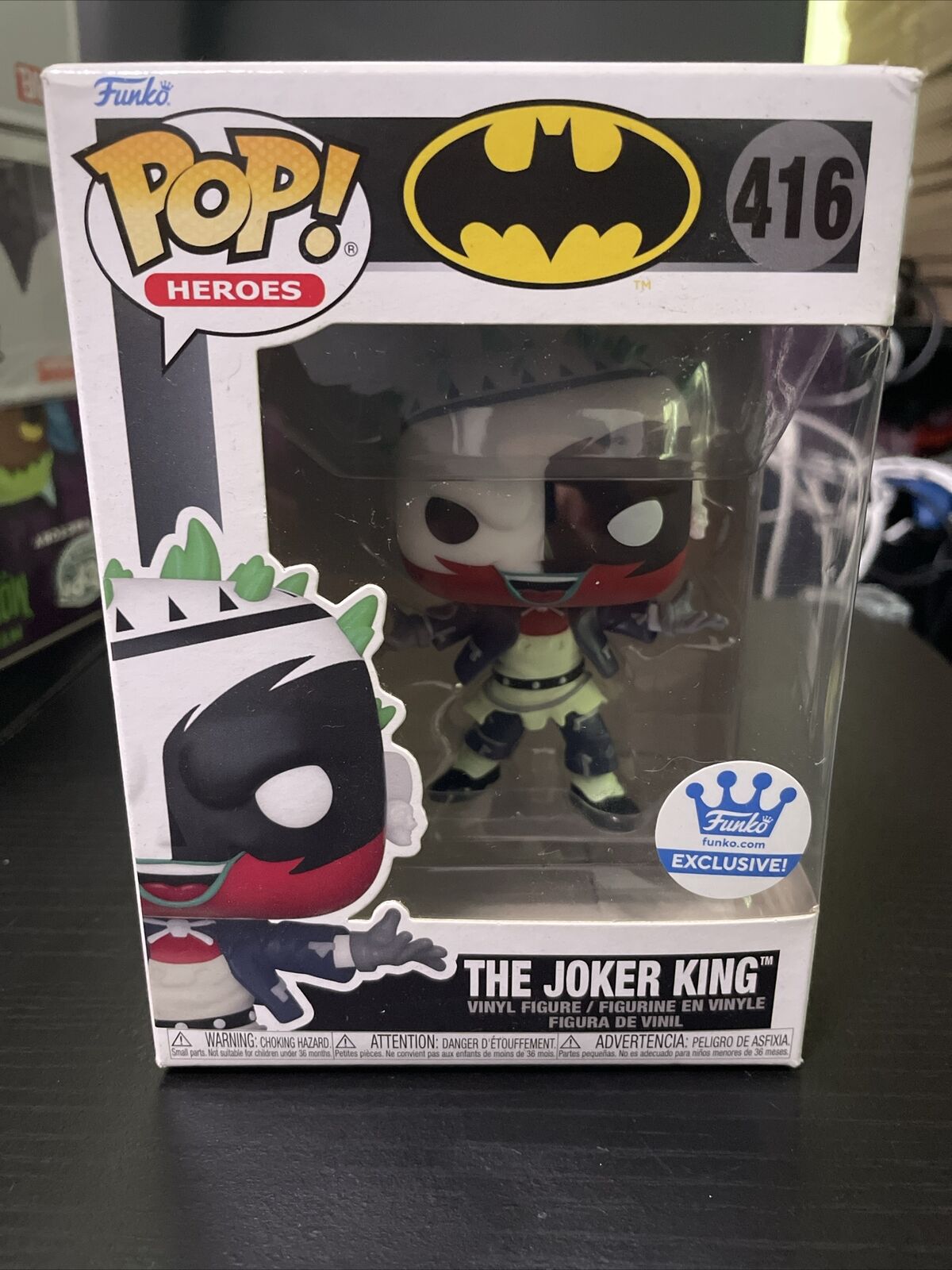 Funko POP Heroes Batman The Joker King #416 Funko Exclusive Damage
