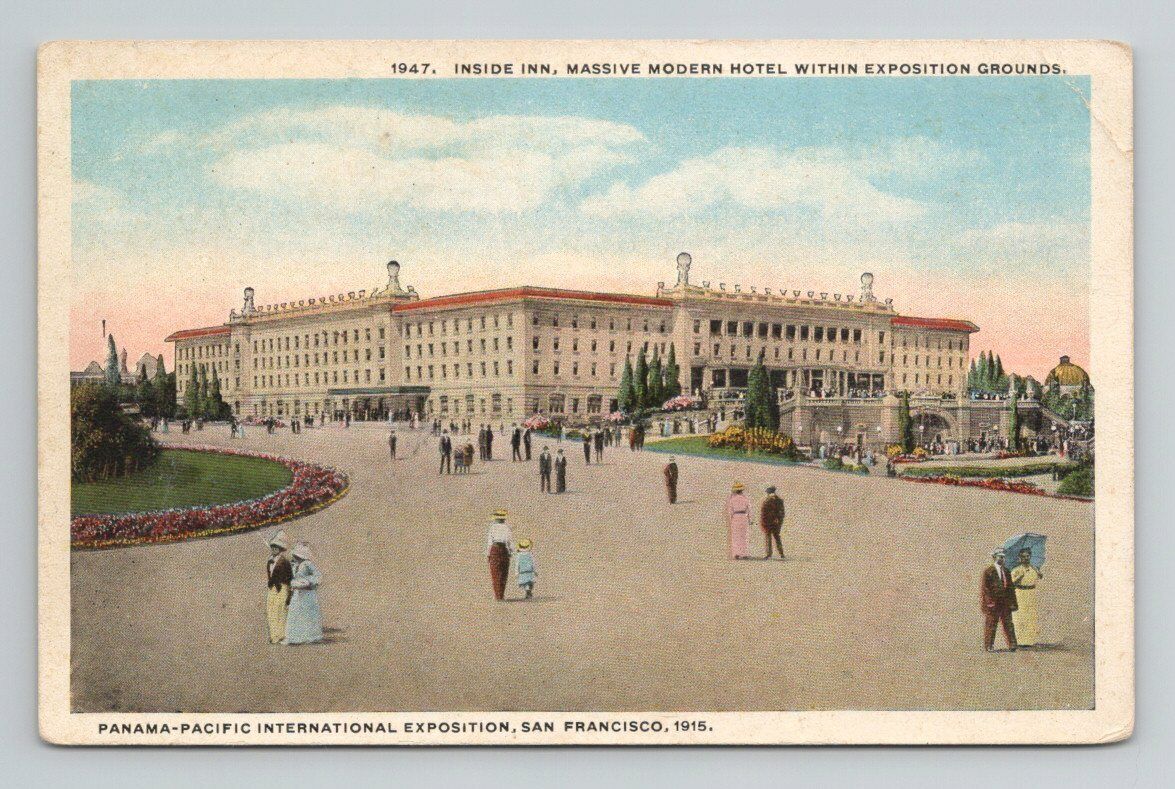 1915 Panama Pacific  Expo SF Inside Inn Massive Hotel Curt Teich 6 