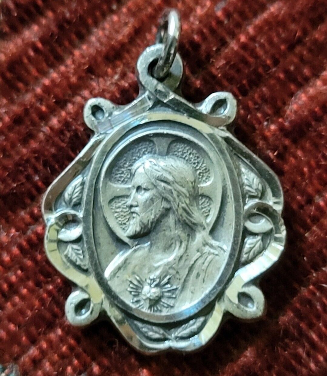 Sacred Heart of Jesus Sterling Vintage & New Holy Medal Religious France 