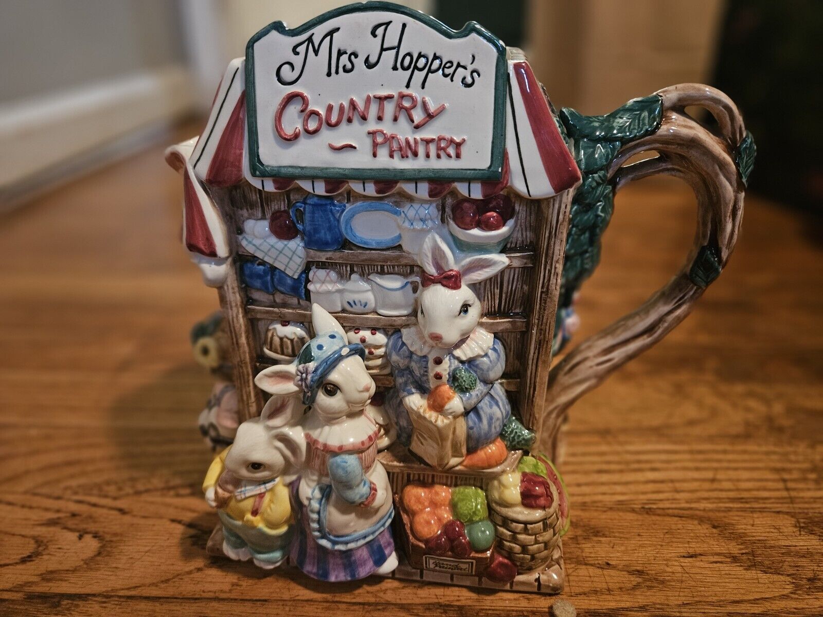 Fitz and Floyd Old MacDonald's Country Fair Pitcher /Mrs Hopper’s Country Pantry