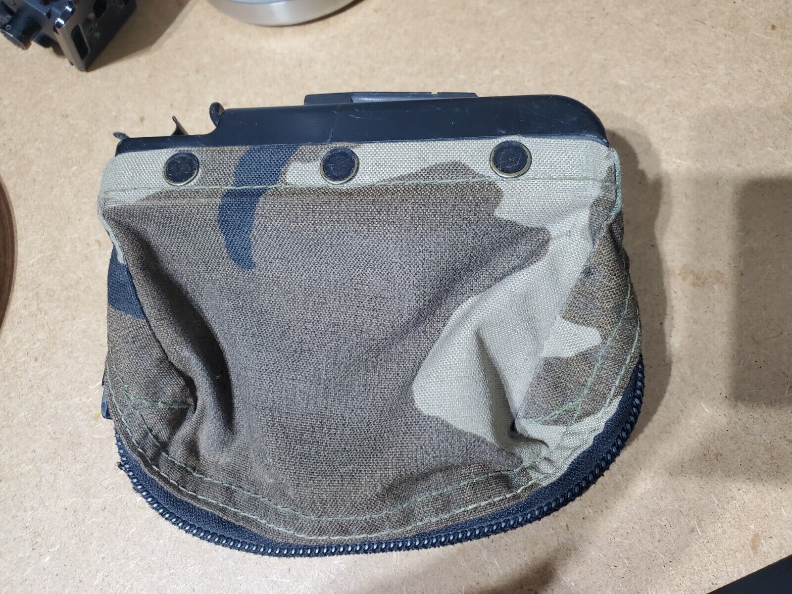 WOODLAND CAMO SAW GUNNER POUCH 1OO ROUND NUTSACK SOFT PACK