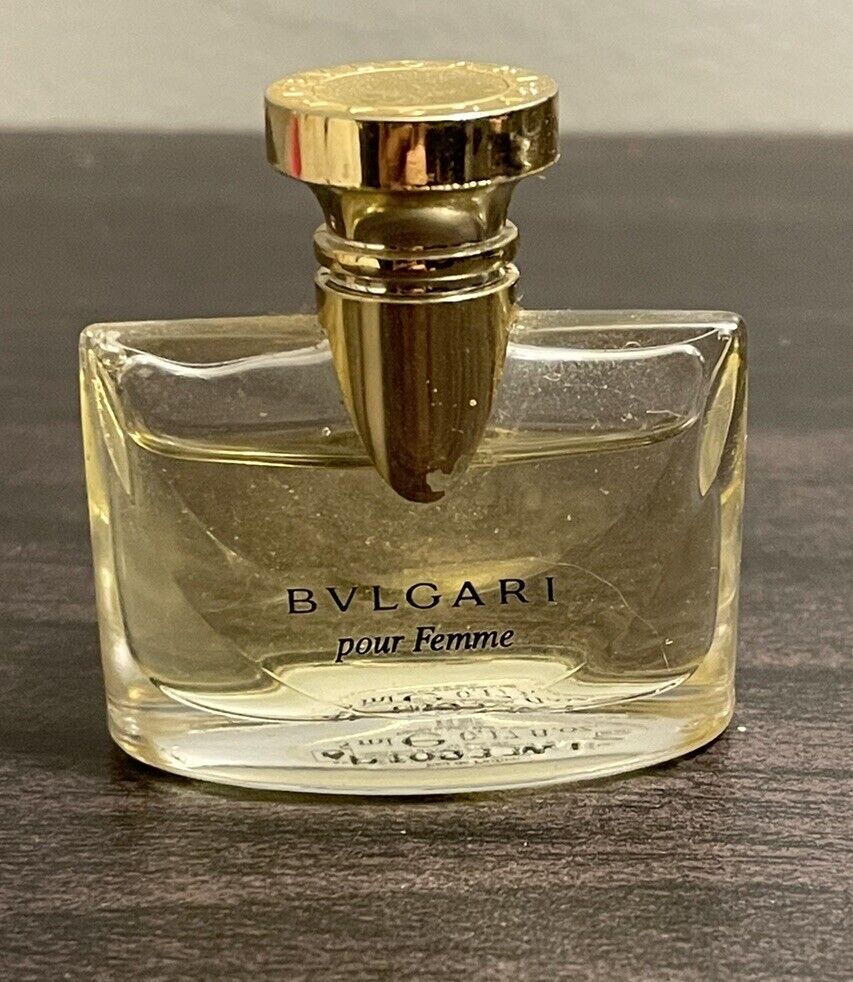 Vintage Bvlgari Pour Femme By Bvlgari Eau De Parfum 0.17 OZ/ 5ML Mini Splash