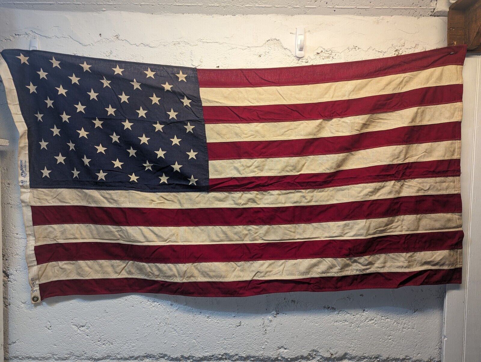 Vintage USA American 50 Star Flag Paramount Flag Co. San Francisco 3' x 5' 