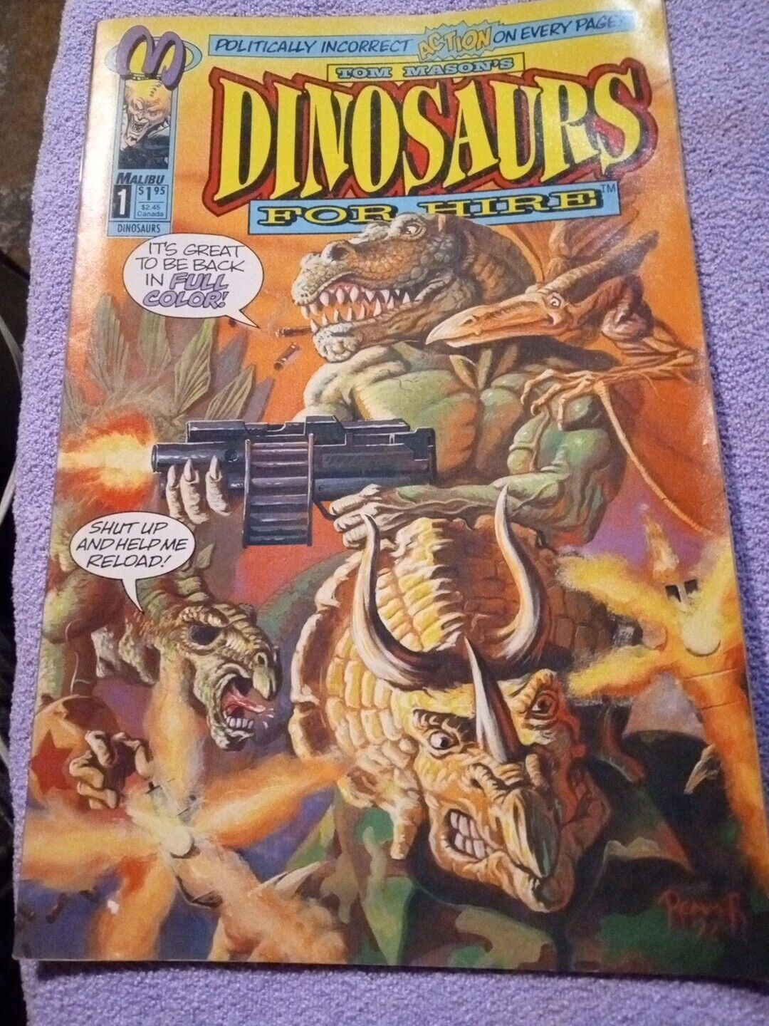 Malibu Comics Dinosaurs For Hire The Entire Series #1-12 Complete Set FN/VF 1993