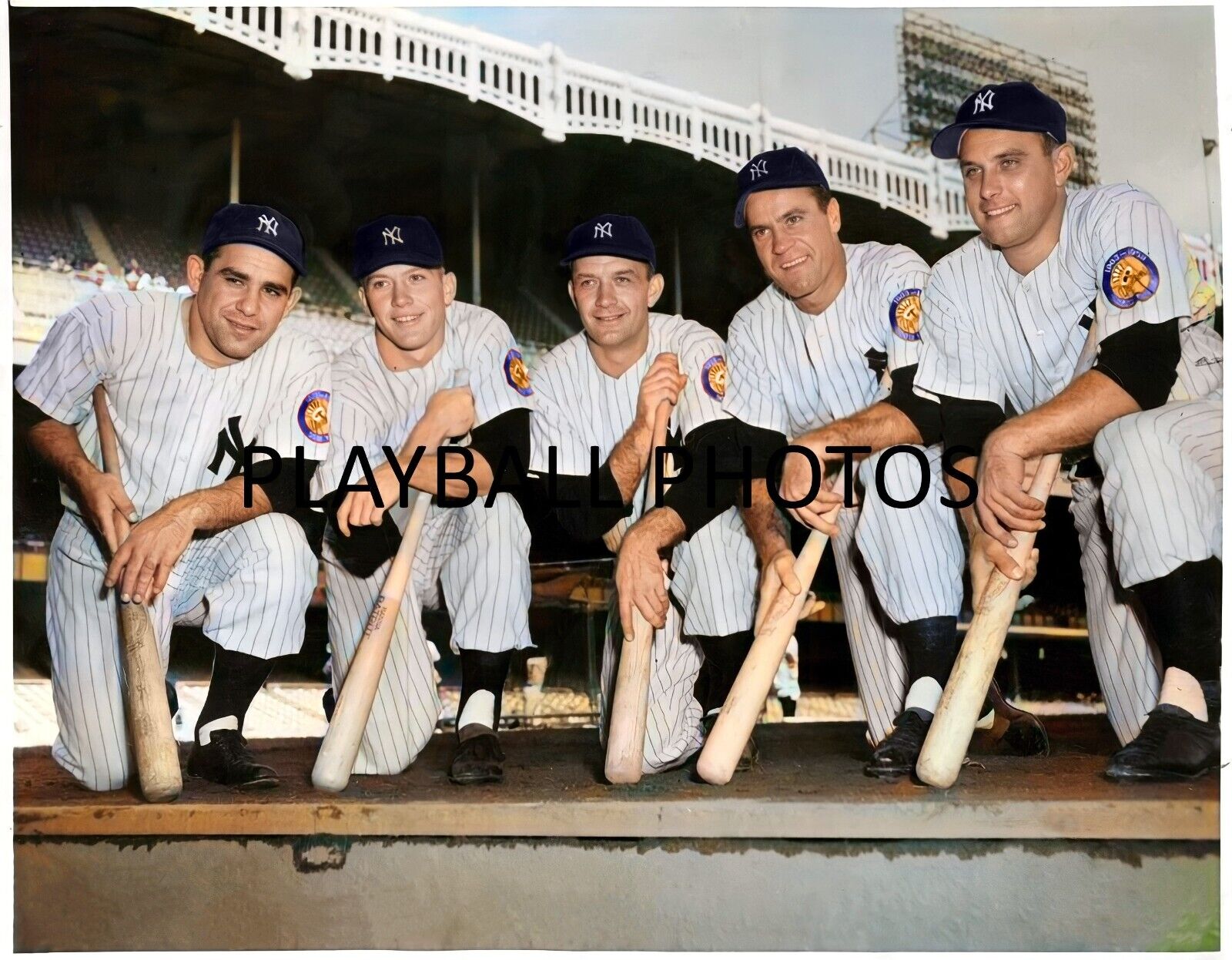Mickey Mantle-1950s NY Yankees Colorized 8x10 Print-FREE SHIPPING