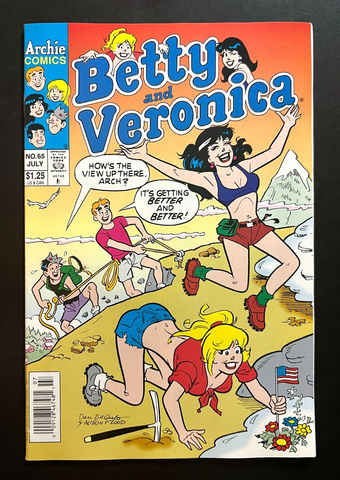 BETTY AND VERONICA #65 Rare Newsstand Innuendo Cover Archie 1993