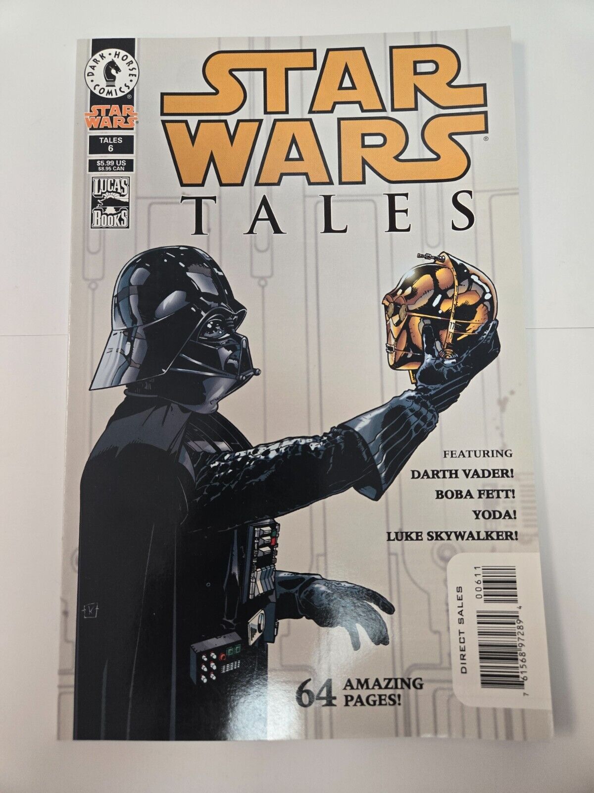 STAR WARS TALES #6 NEAR MINT COPY DARK HORSE DARTH VADER AND C-3P0 COVER 2000