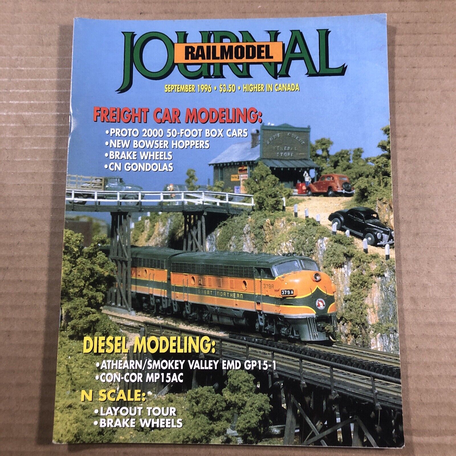 Railmodel Journal 1996 September Freight Car Modeling Diesel Modeling