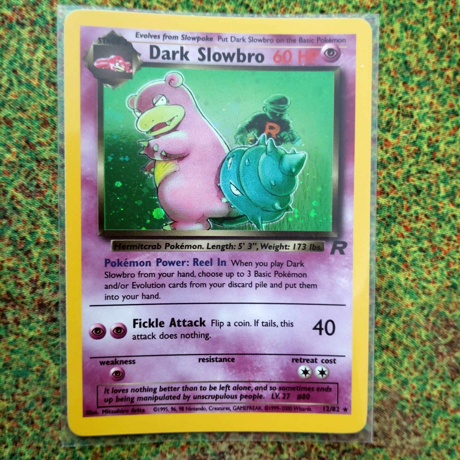 Pokémon Trading Cards Team Rocket Set Dark Slowbro Mint / Near Mint 12/82