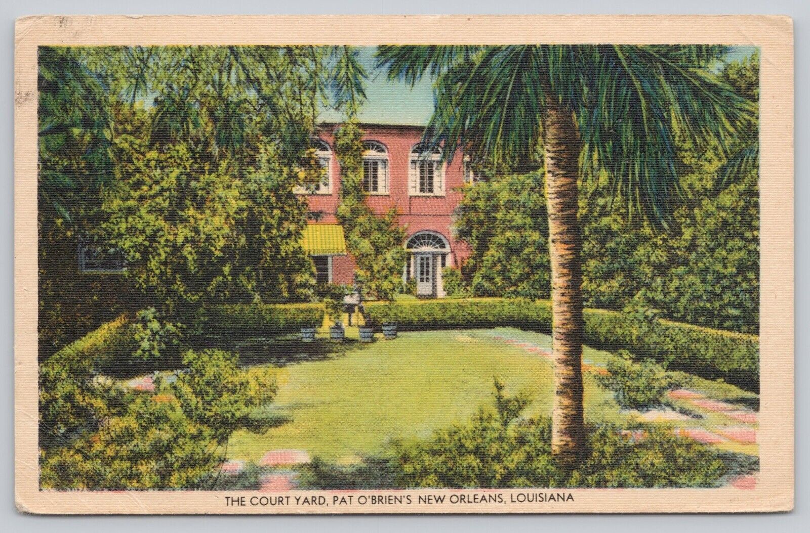 Postcard The Courtyard Pat O'Brien's New Orleans LA c1946