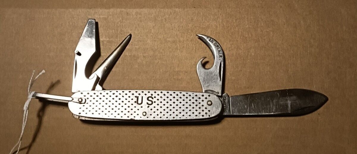 Old Rare Unique Camillus American Multifunction Knife Vietnam Army 20th Century