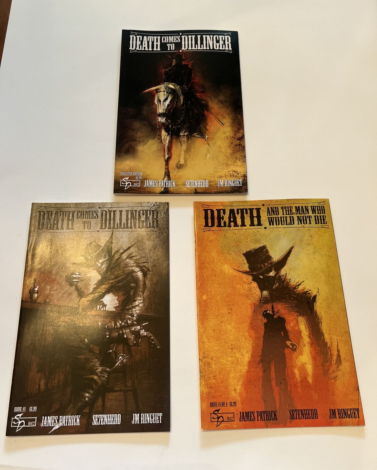 Death Comes To Dillinger Collected Edition, Issue #1 & #4. Very Good Condition.
