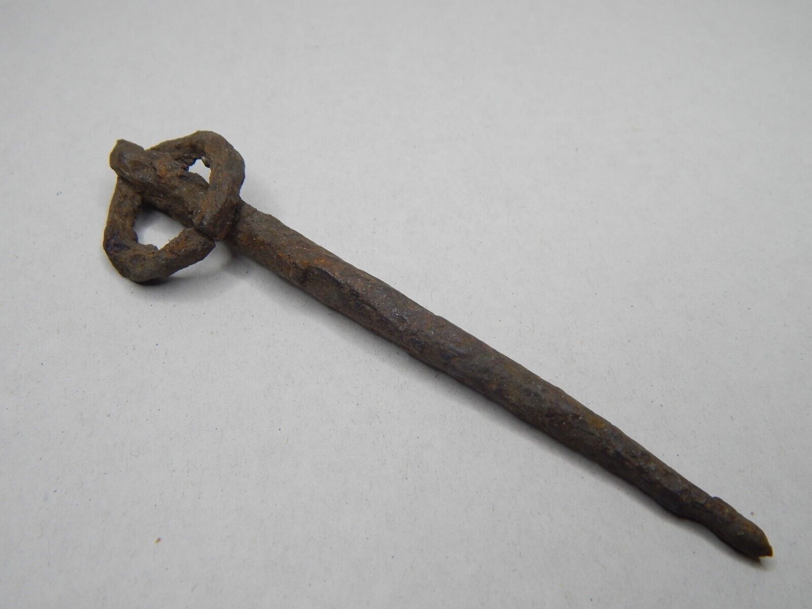 Ancient Medieval Iron Artefact (Awl) Viking Age, Hand Forged Tool