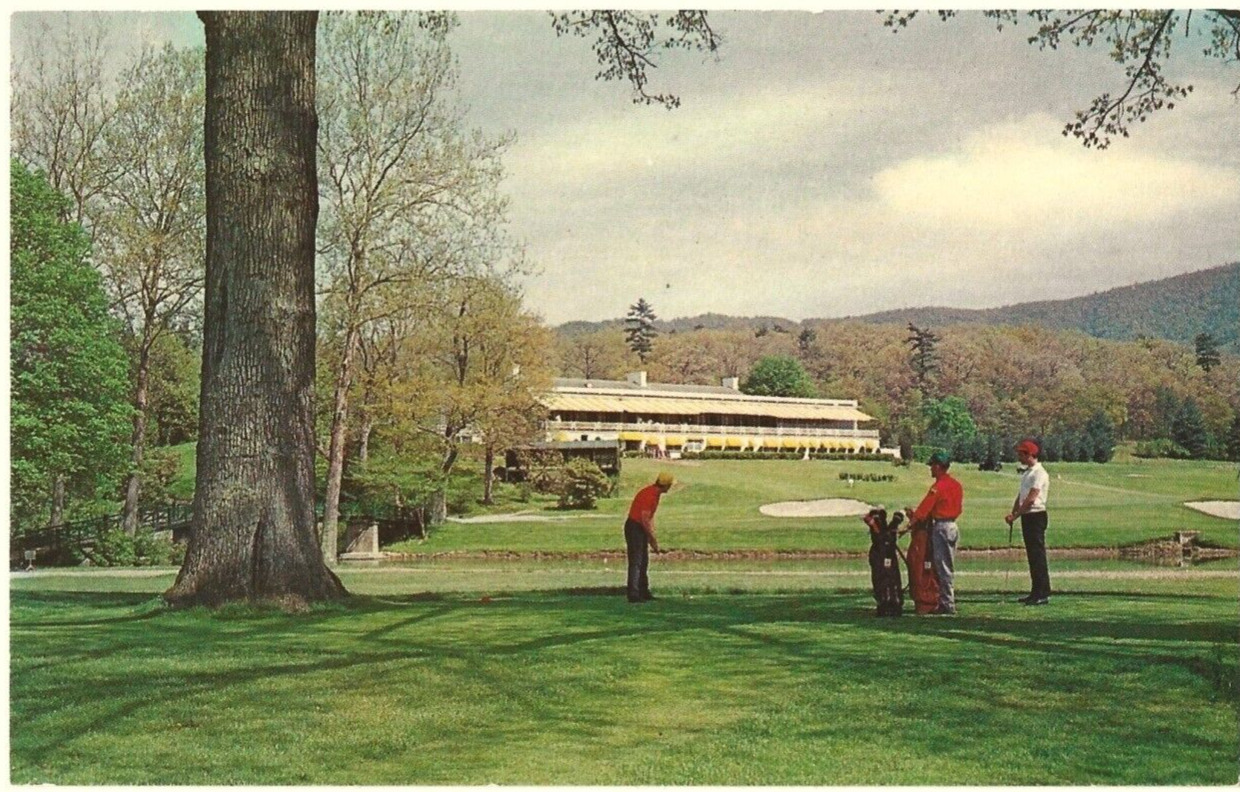 Postcard WV The Greenbrier White Sulpher Springs West Virginia Golf Vintage