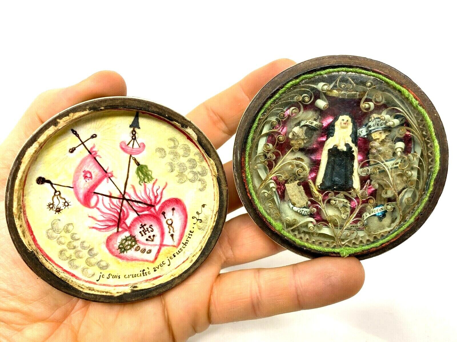 Reliquary Travelling Quilling & Miniature & Box & Relic & Religious Ref P