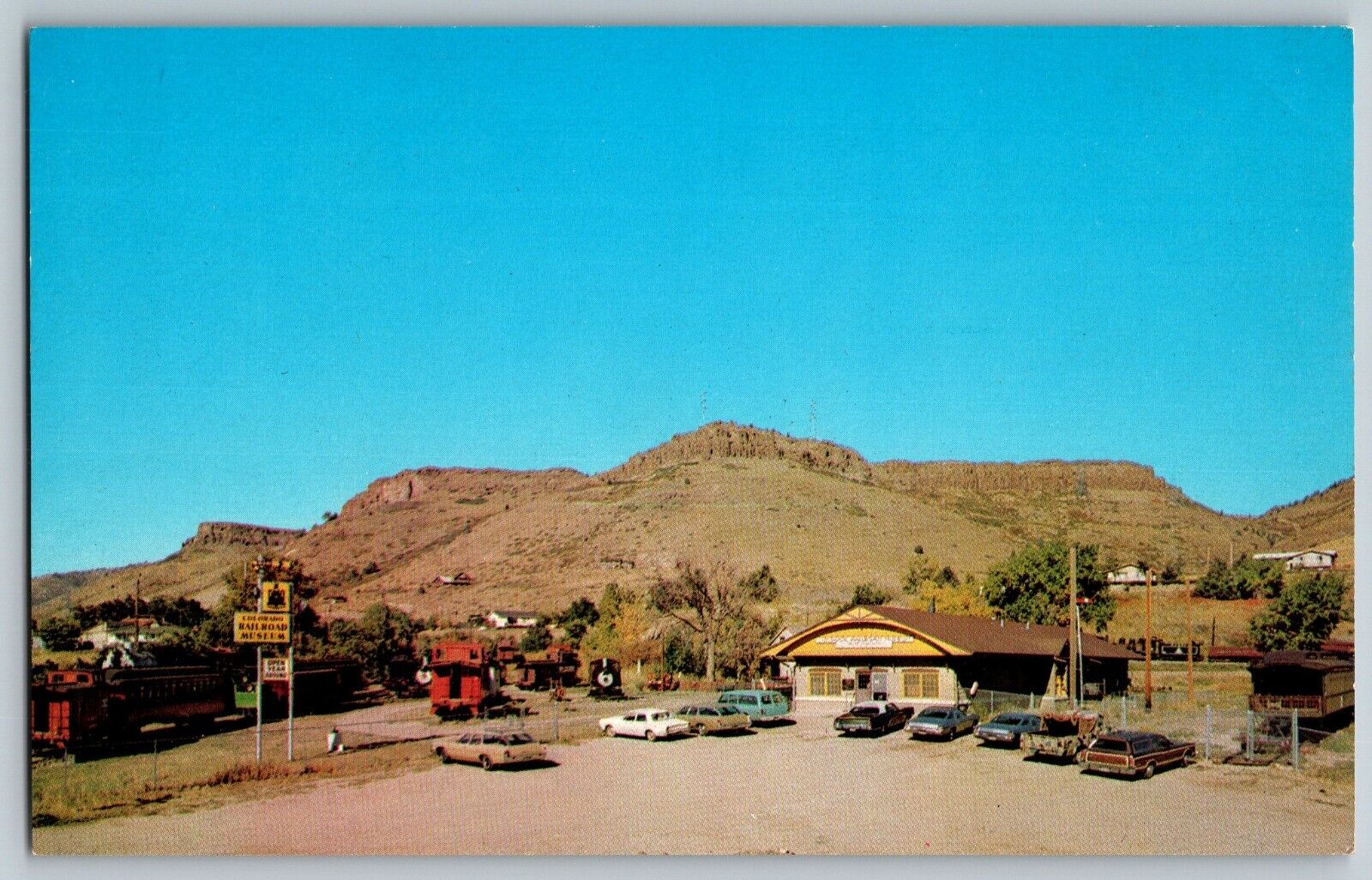 Golden, Colorado - Railroad Museum, North Table Mountain - Vintage Postcard