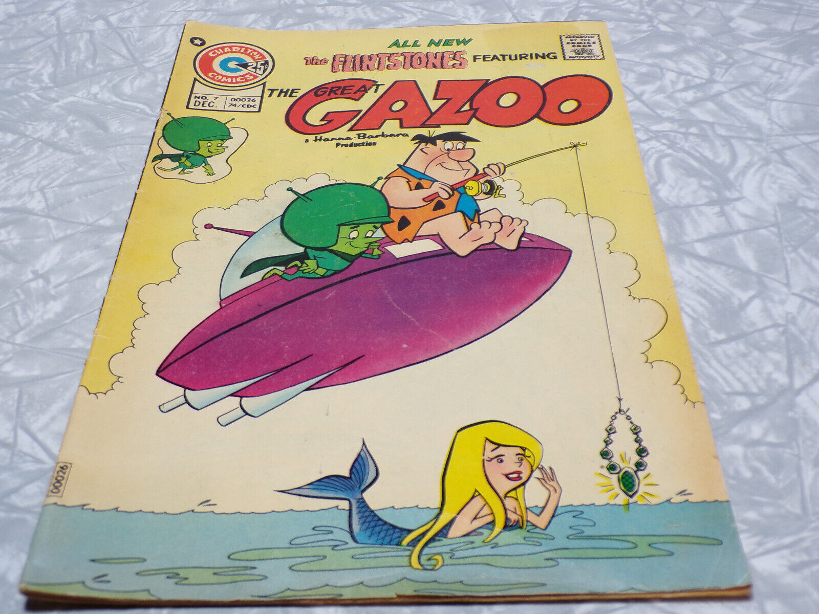 Charlton Comics, The Flintstones Featuring The Great Gazoo, Issue #7. G to VG