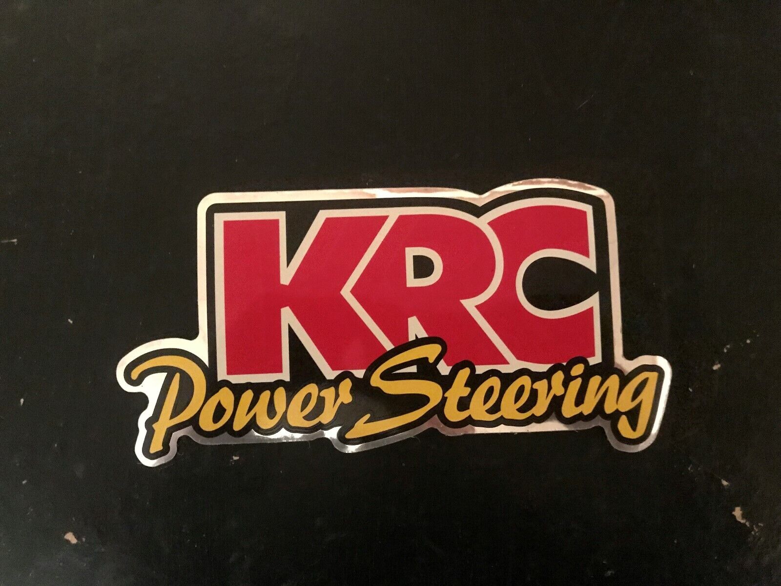 KRC Power Steering decal sticker nascar hot rod arca tilton nhra racing race car