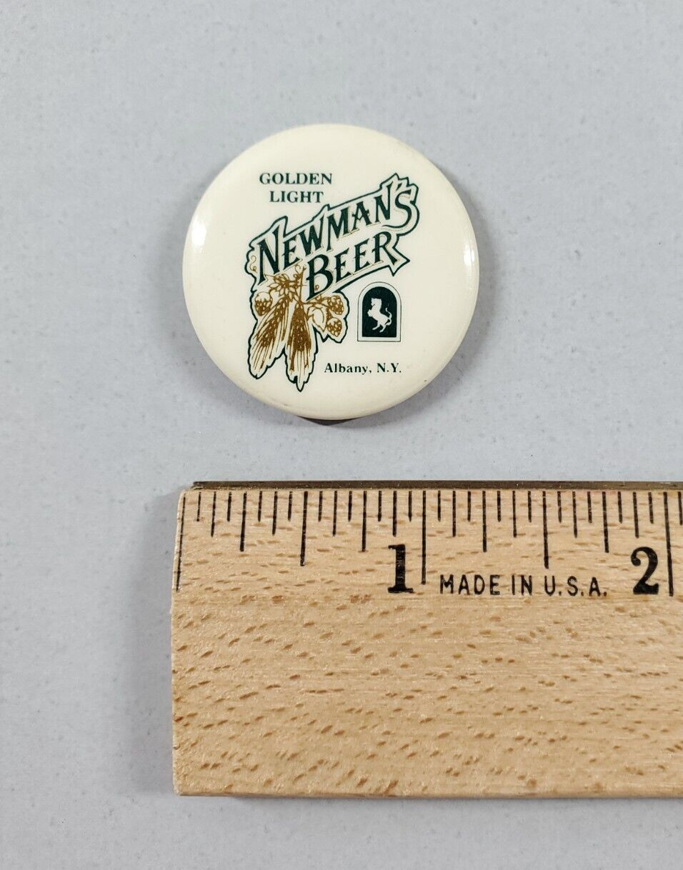 Vintage Newman\'s Beer Golden Light Albany NY Advertising Pin Pinback Button