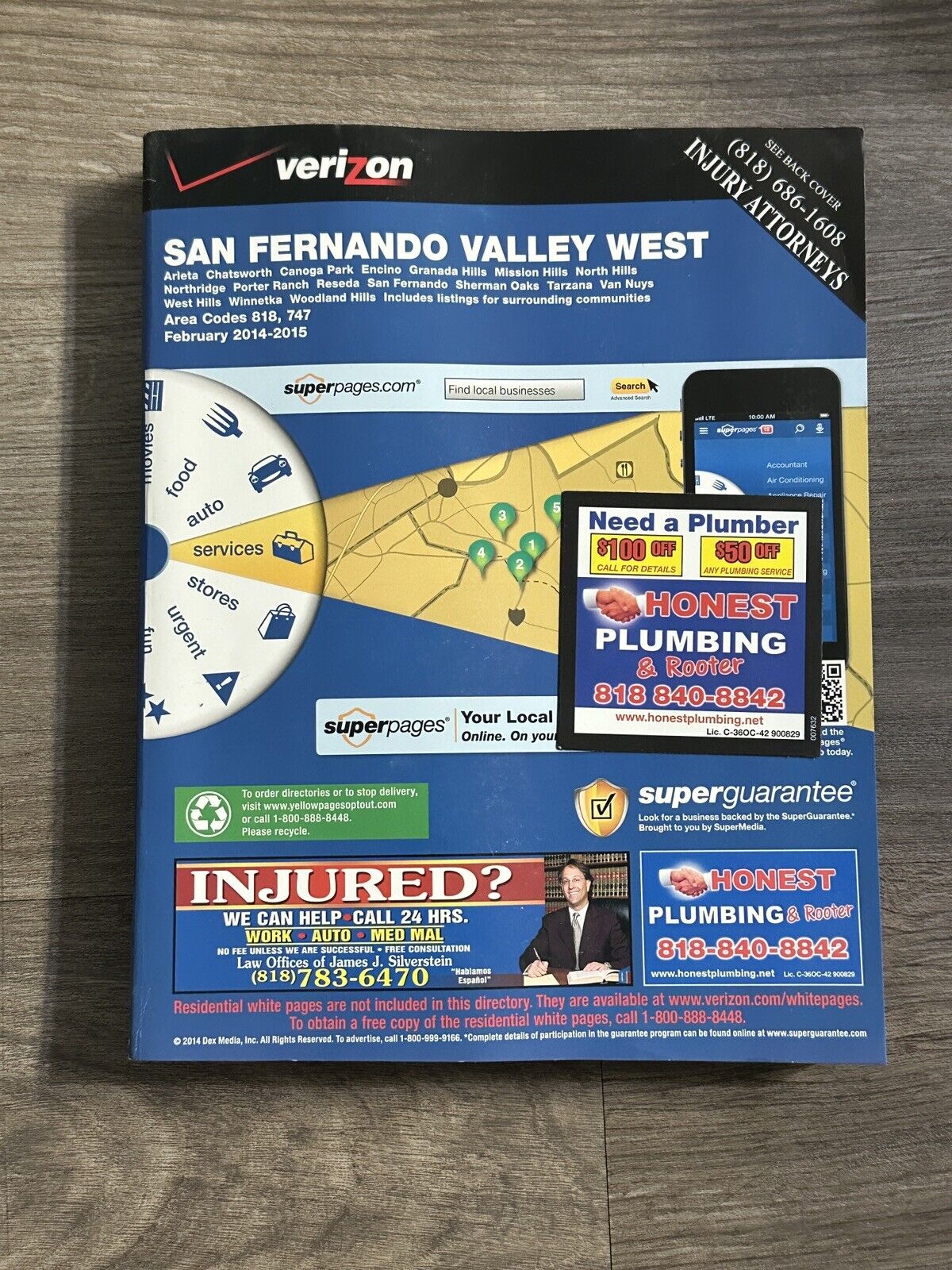San Fernando Valley West Los Angeles California Yellow Pages February 2014-2015
